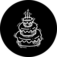 Happy birthday single vector icon