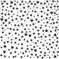 A background of many circles and ovals on wavy lines for your projects.