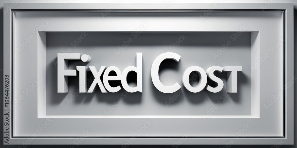 Poster understanding fixed costs a key component for achieving financial stability in business operations