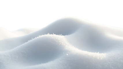 Snowdrift isolated on transparent background