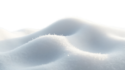 Snowdrift isolated on transparent background