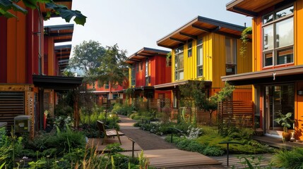 Co-housing becoming popular as a solution to rising living costs and environmental concerns.