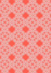 Fototapeta premium seamless abstract pattern digital illustration wrapping paper with graphic chaotic oriental hand drown colorful elements watercolor paint snowflakes fabric design print winter style