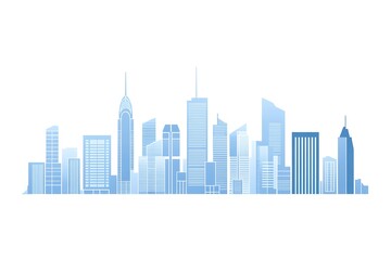 city, panorama, 3d illustration.