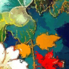 Oil paintings and various flowers, including cats, dogs, roses, peonies, tigers, monkeys, animals, butterflies, are beautiful