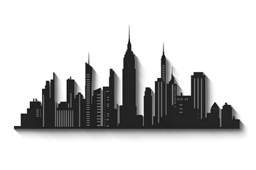 Cityscape illustration of large city
