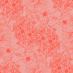 Seamless vintage pattern with floral motifs. Based on a traditional oriental textiles.