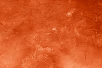 Grunge lush lava concrete background. Textured plaster wall. Creative backdrop for your design. Color of the year 2025 concept. Top view, layout for design. Surface with peeling shabby pattern.