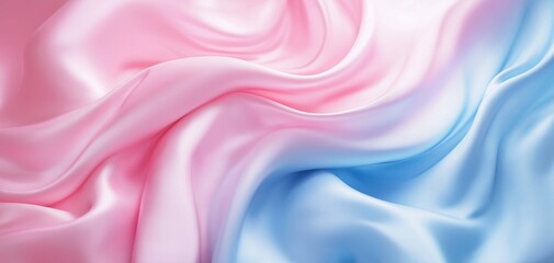 Fototapeta premium Soft Pink and Blue Gradient Fabric Texture