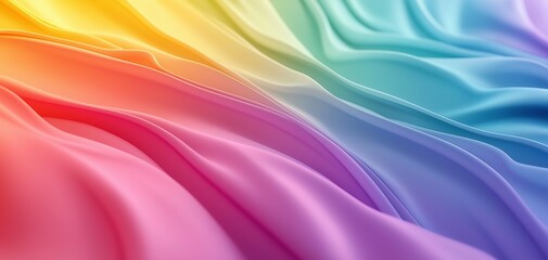Obraz premium Vibrant Rainbow Gradient Fabric Texture