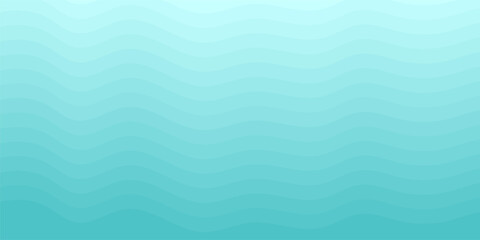 Sea waves. Blue river ocean wave layer vector background illustration