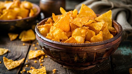 Ganthiya are deep fried Indian snacks made from chickpea flour. 