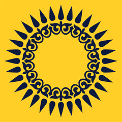 Kazakh nomadic tribes on background