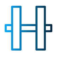 Dumbbell icon template