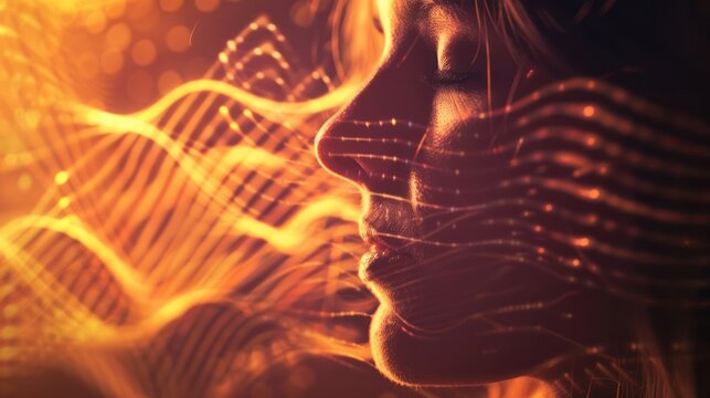 Sound healing therapists using frequencies and vibrations to promote relaxation and healing. Illustrations