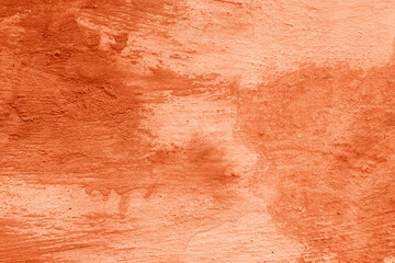 Grunge lush lava concrete background. Textured plaster wall. Creative backdrop for your design. Color of the year 2025 concept. Top view, layout for design. Surface with peeling shabby pattern.