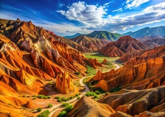 Explore the Breathtaking Skazka Canyon in Kyrgyzstan - A Natural Wonder of Colorful Rock Formations