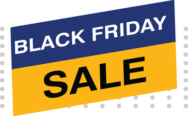 Fototapeta premium Black Friday Sale tag special offer banner super deal sign element yellow, black, abstract set creative
