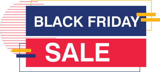 Black Friday Sale tag special offer banner super deal sign element yellow, black, abstract set creative