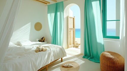 Breezy Bedroom Opening to the Beach