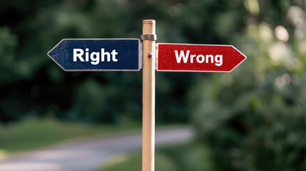 Explore the dichotomy of choices understanding right vs. Wrong in everyday life