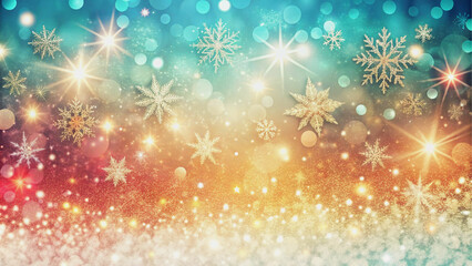 christmas background with snowflakes