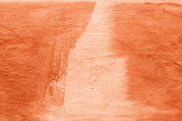 Grunge lush lava concrete background. Textured plaster wall. Creative backdrop for your design. Color of the year 2025 concept. Top view, layout for design. Surface with peeling shabby pattern.