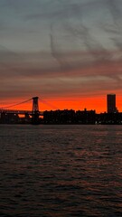 Obraz premium Dreamy sunset on New York