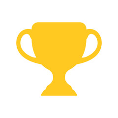 Golden Trophy Vector Illustrations, Trophy Icon