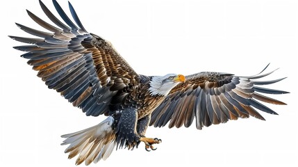 Obraz premium American eagle is flying gracefully clip art