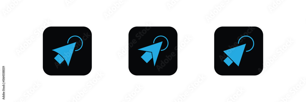 Poster mouse cursor click icon
