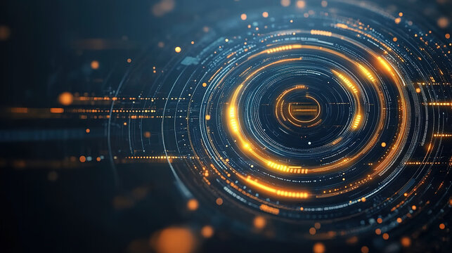 Luminous Circle Abstract Technology Background