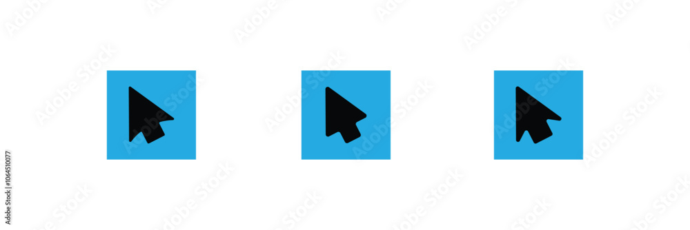 Poster mouse cursor click icon