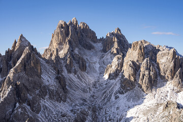 Obraz premium Grand peak rock mountain of Cadini di Misurina. Location place Tre Cime di Lavaredo, Dolomites, Italy