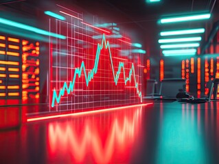 Digital Hologram in Bright Conference Room Setting