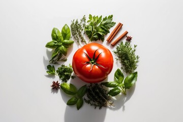 vegetables on a white plate