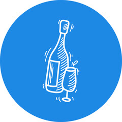 Happy birthday single vector icon