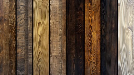 Set of Oak Wood Samples Showcasing the Grain Patterns