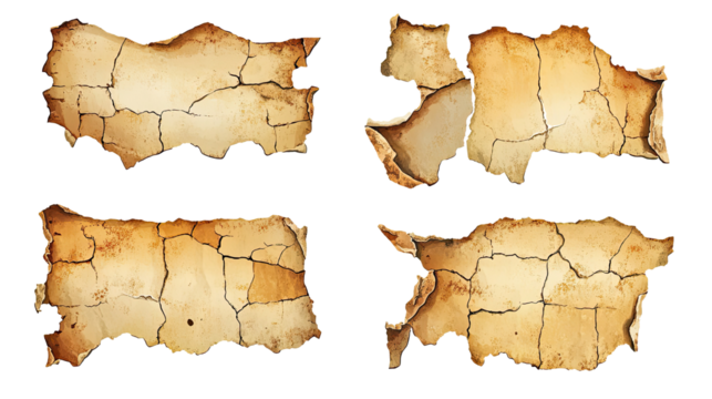 Seamless Plaster Wall Texture Featuring Weathered Cracked Surfaces Generative AI