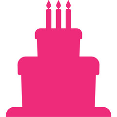 Happy birthday single vector icon