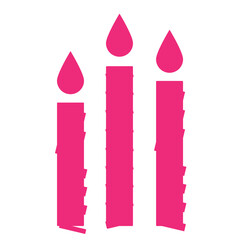 Happy birthday single vector icon