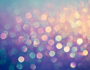 Abstract background of defocused bokeh lights in soft pastel colors