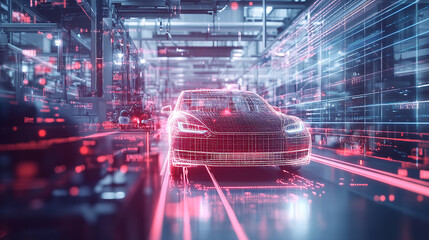 Future Technology Automotive Digital Production Line: Shining Cars