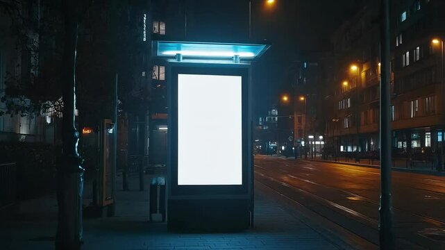 Blank White Advertising Banner
