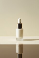 A minimalist aesthetic skincare bottle product