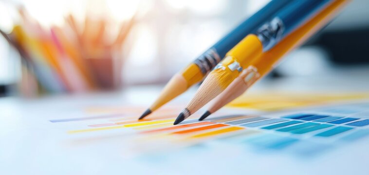 AI software generating color palettes and mood boards for a branding project, AI in branding, design automation