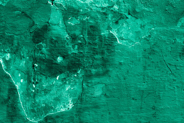 Grunge neo mint concrete background. Textured plaster wall. Creative backdrop for your design....
