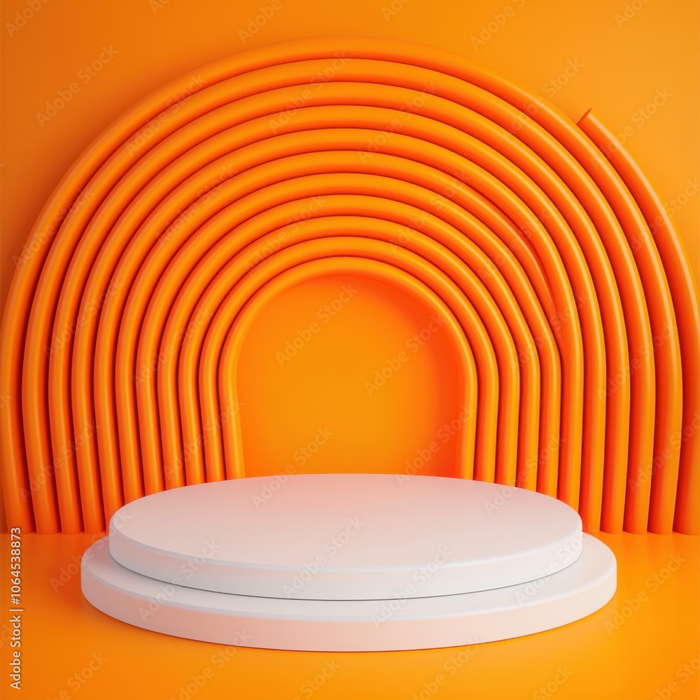 Poster showcase your creative vision with vibrant display elements on a dynamic platform