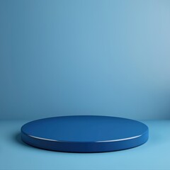 Showcase stunning visuals on a blue platform for creative presentations