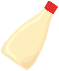 シンプルなマヨネーズのイラスト ベクター素材
